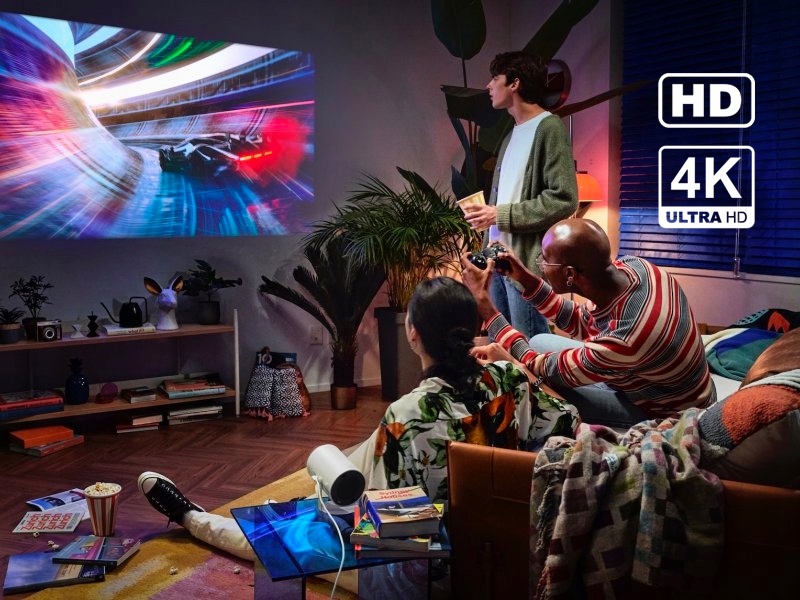 PROJEKTOR RZUTNIK PRZENOŚNY SMART FULL HD TV HDMI ANDROID WIFI BLUETOOTH Żywotność lampy w trybie normalnym 50000 h