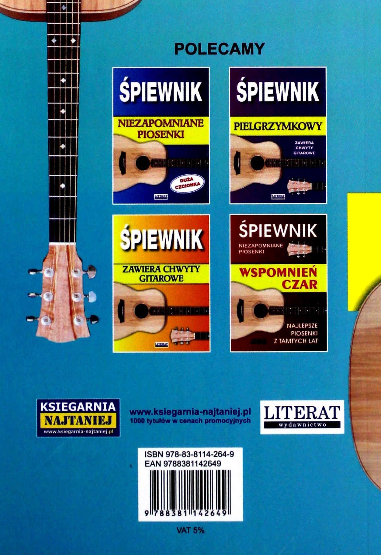 ŚPIEWNIK BIESIADNY (KSIĄŻKA) Stan opakowania oryginalne