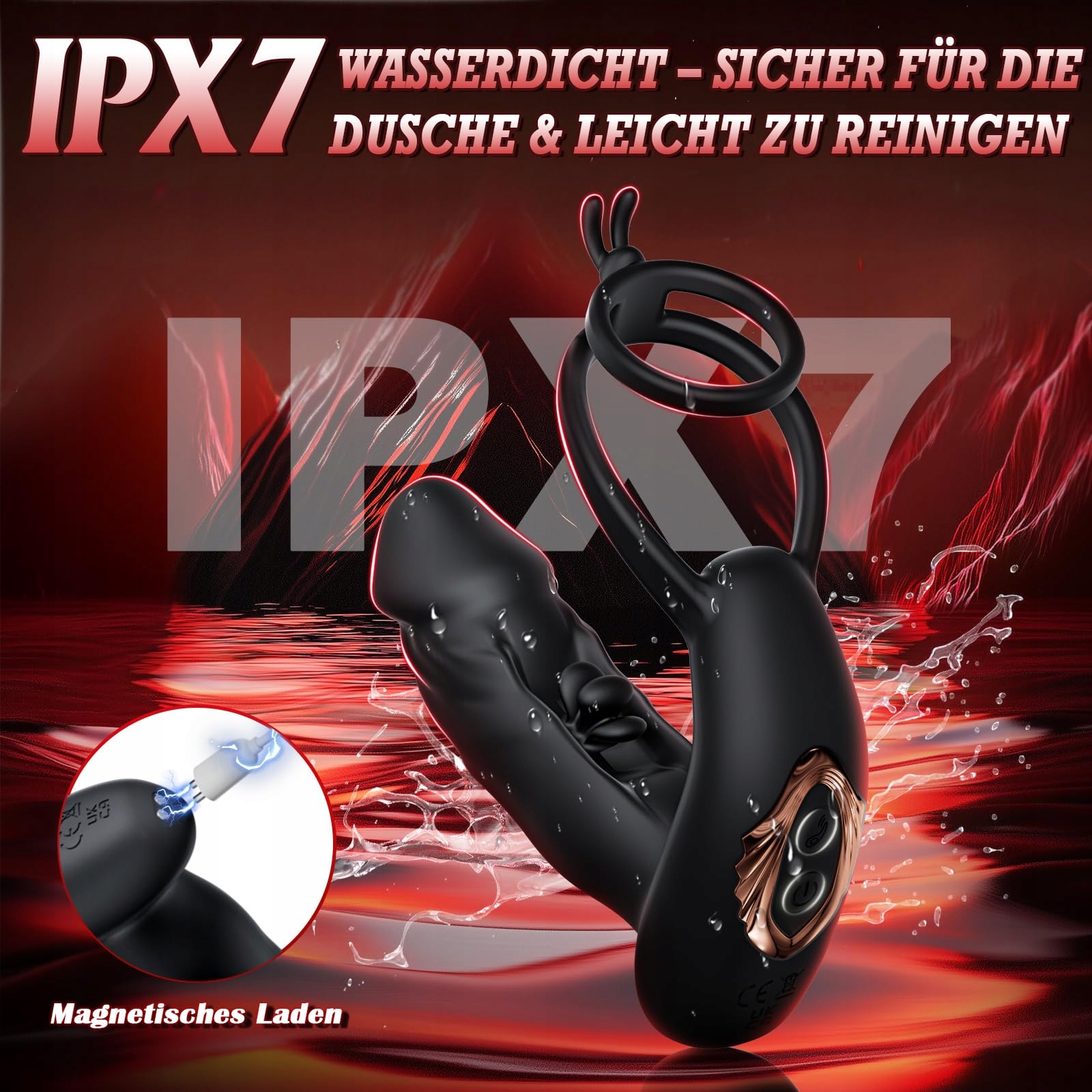 ANALPLUG Wibrator Analny Silikonowy Z 10 Trybami Dla Mężczyzn — miniatura 6