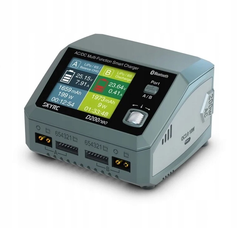 SkyRC D200 Neo Dvoukanálová nabíječka 6S LiPo Ac/dc