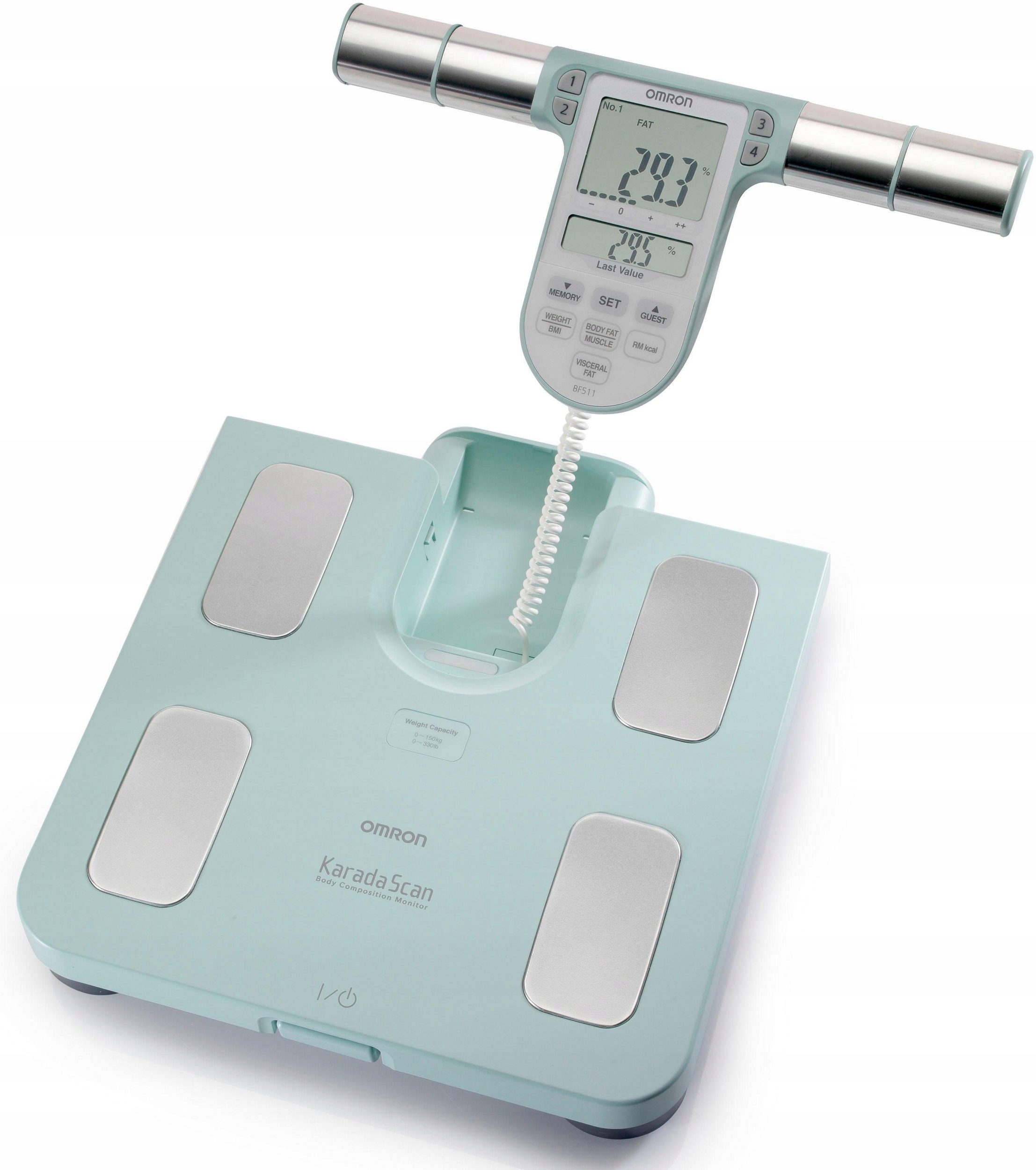 Waga Analizator Składu Ciała Omron BF511 turkusowy 3 Lata