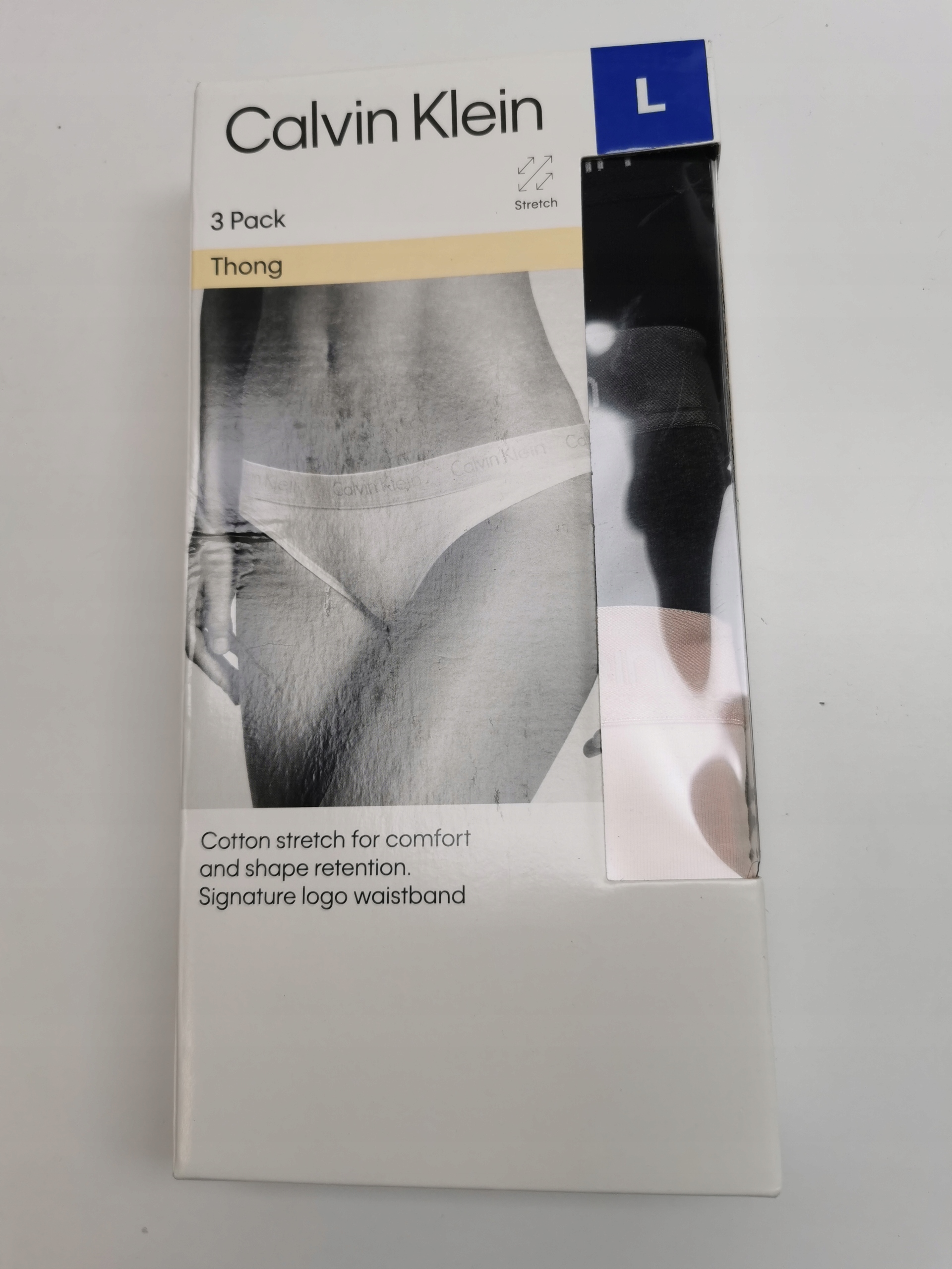 Calvin Klein Sada 3 párů dámských kalhotek typu thong velikost L