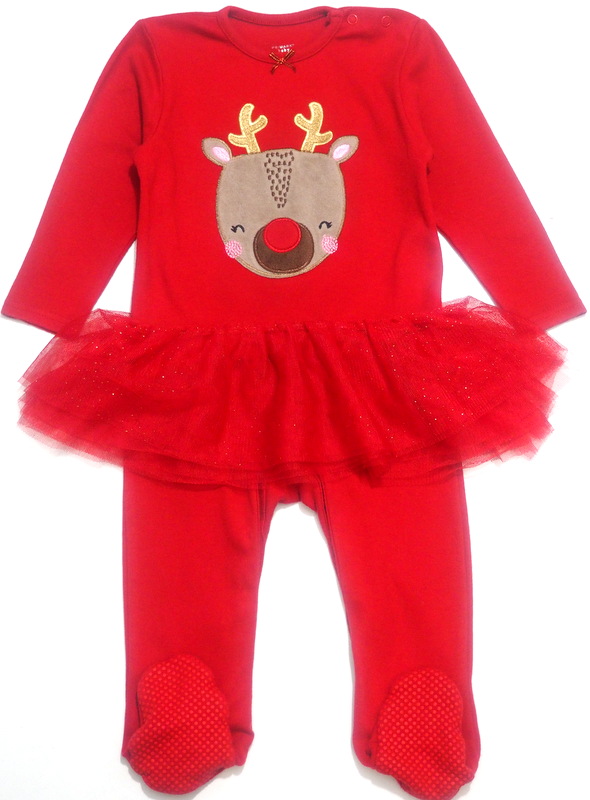 PRIMARK ŚWIĄTECZNY pajacyk z TIULEM 9-12 M-CY 74-80 CM Wiek dziecka 9 m +