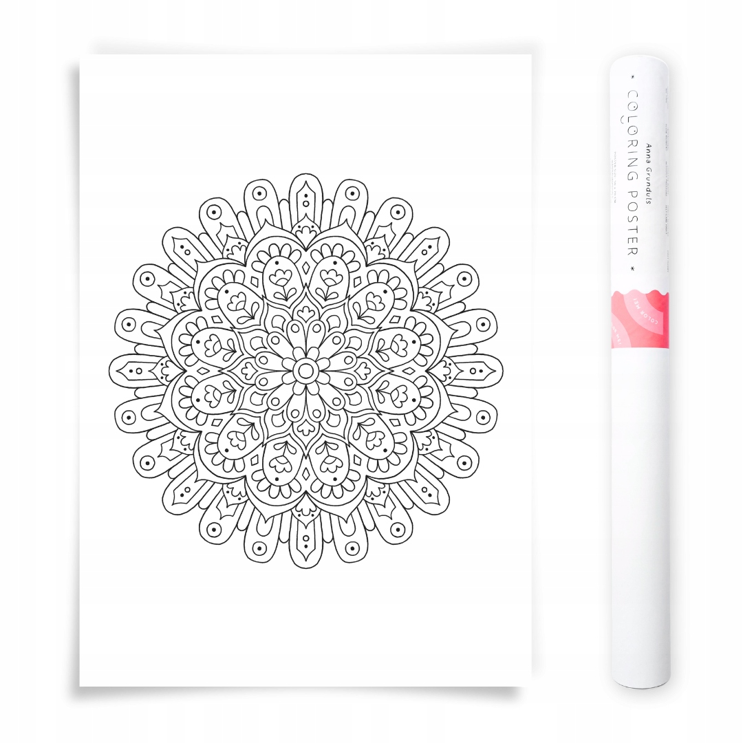 50x70 cm Plakát na vybarvování Mandala Anna Grunduls