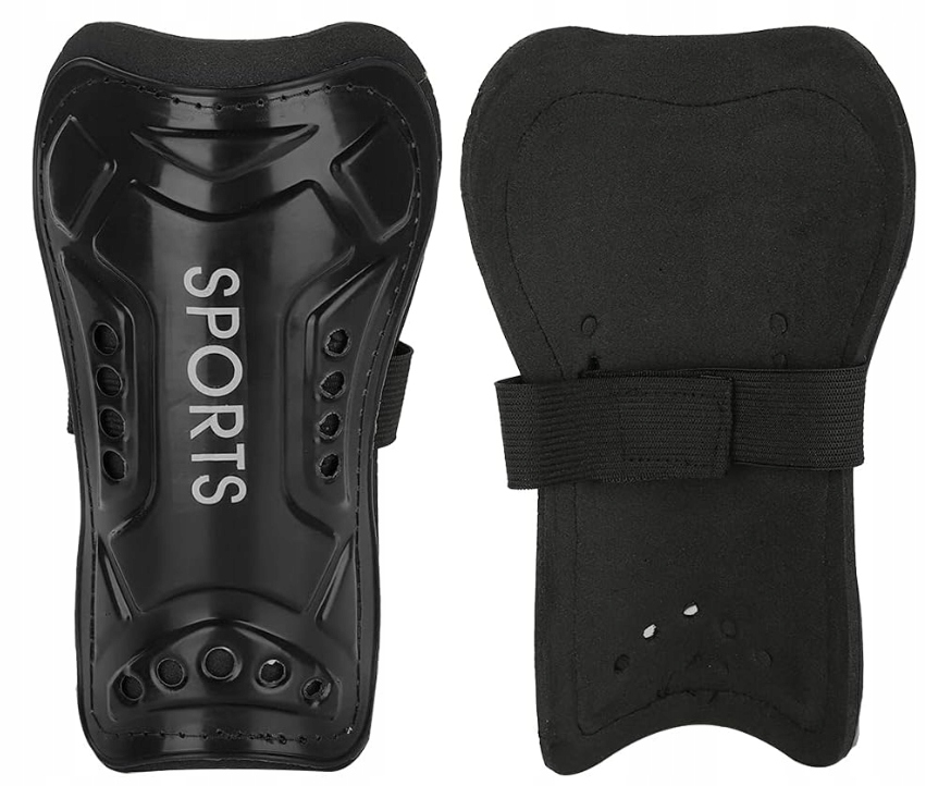 Ochraniacze na goleń Zestaw 10 Par Shin Guard r. uni czarny do gry w piłkę