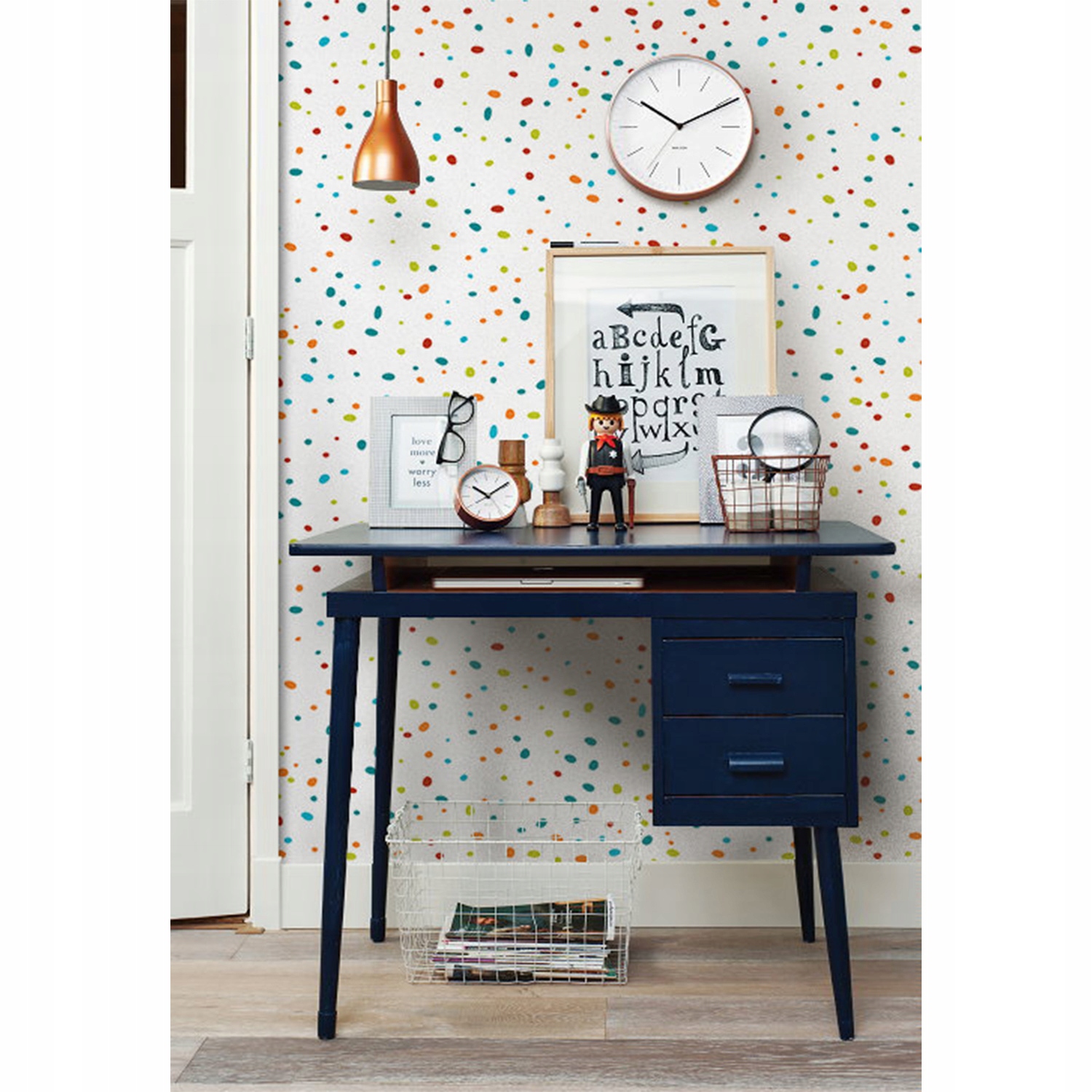 

Tapeta flizelina Nowoczesne kropki 152x104 + klej