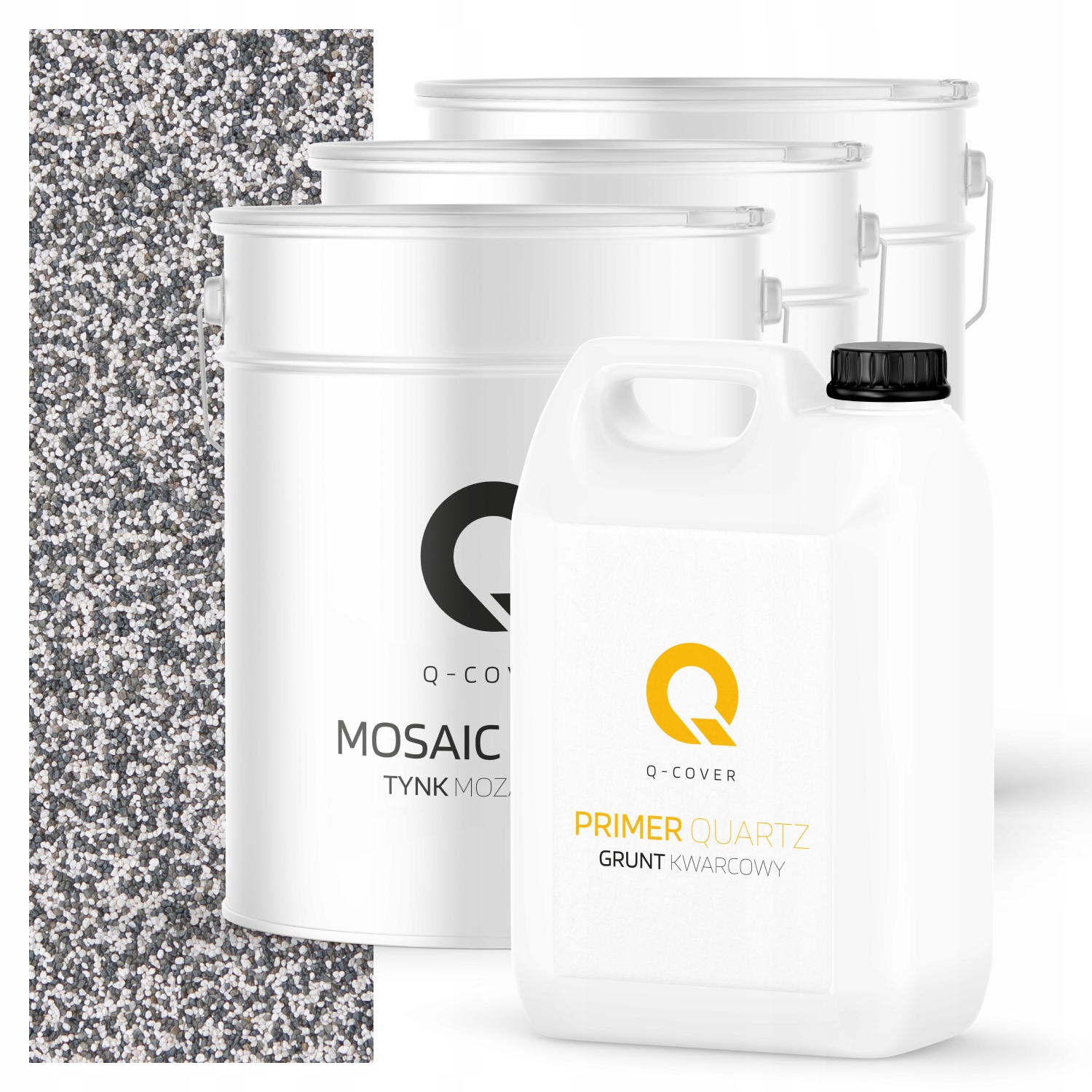 Mozaiková Dekorativní Omítka penetrační nátěr Sada 10m2 světle šedá M22