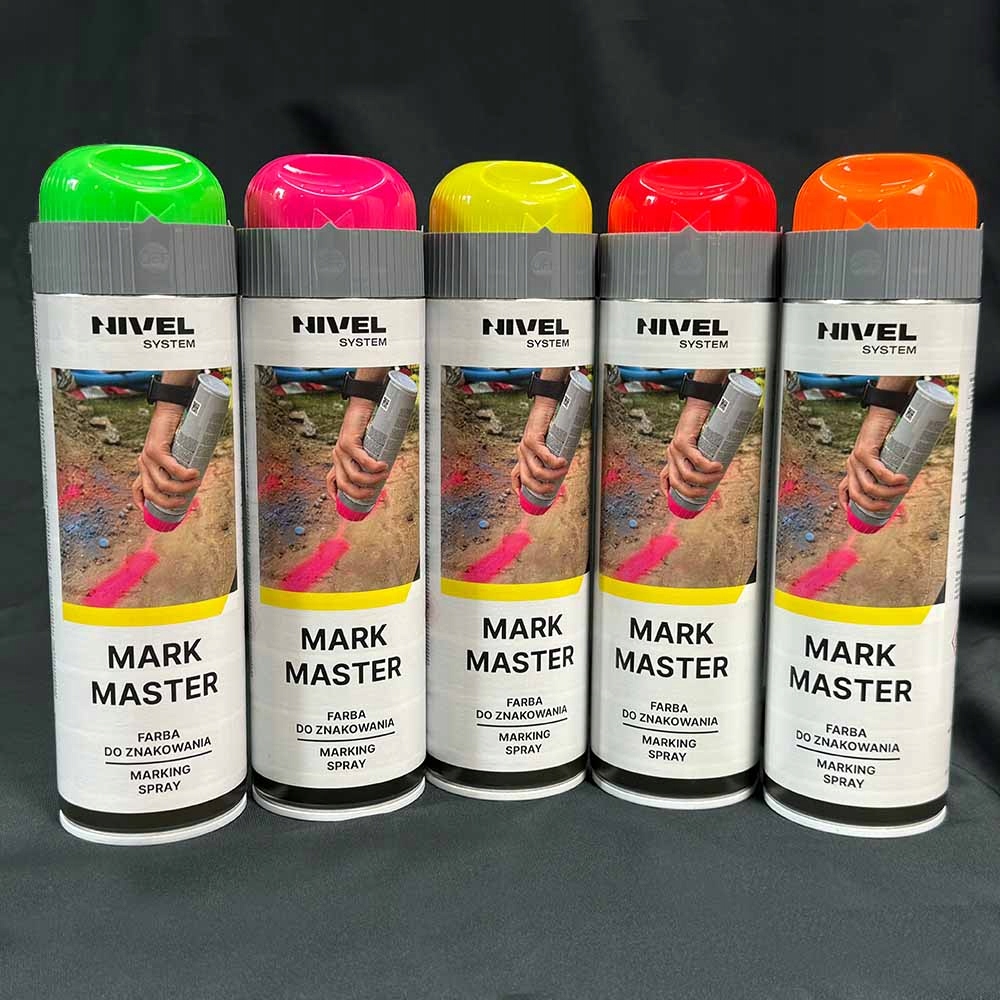 Farba w sprayu MARK MASTER Nivel System czerwona Marka Nivel System