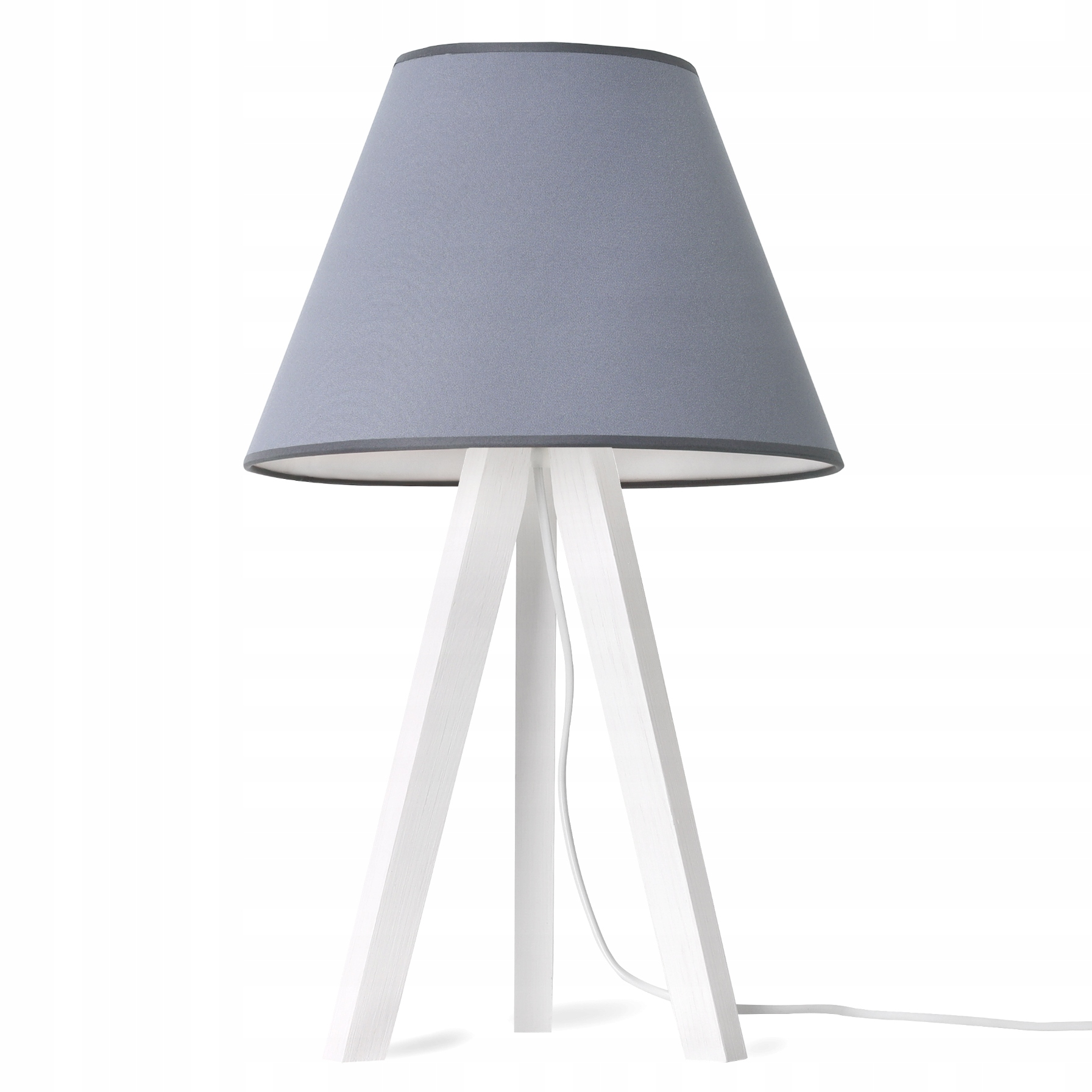 Noční Lampa Stolní Lampa Trojnožka Šedá Stínidlo Do Ložnice Kanceláře Obývacího Pokoje