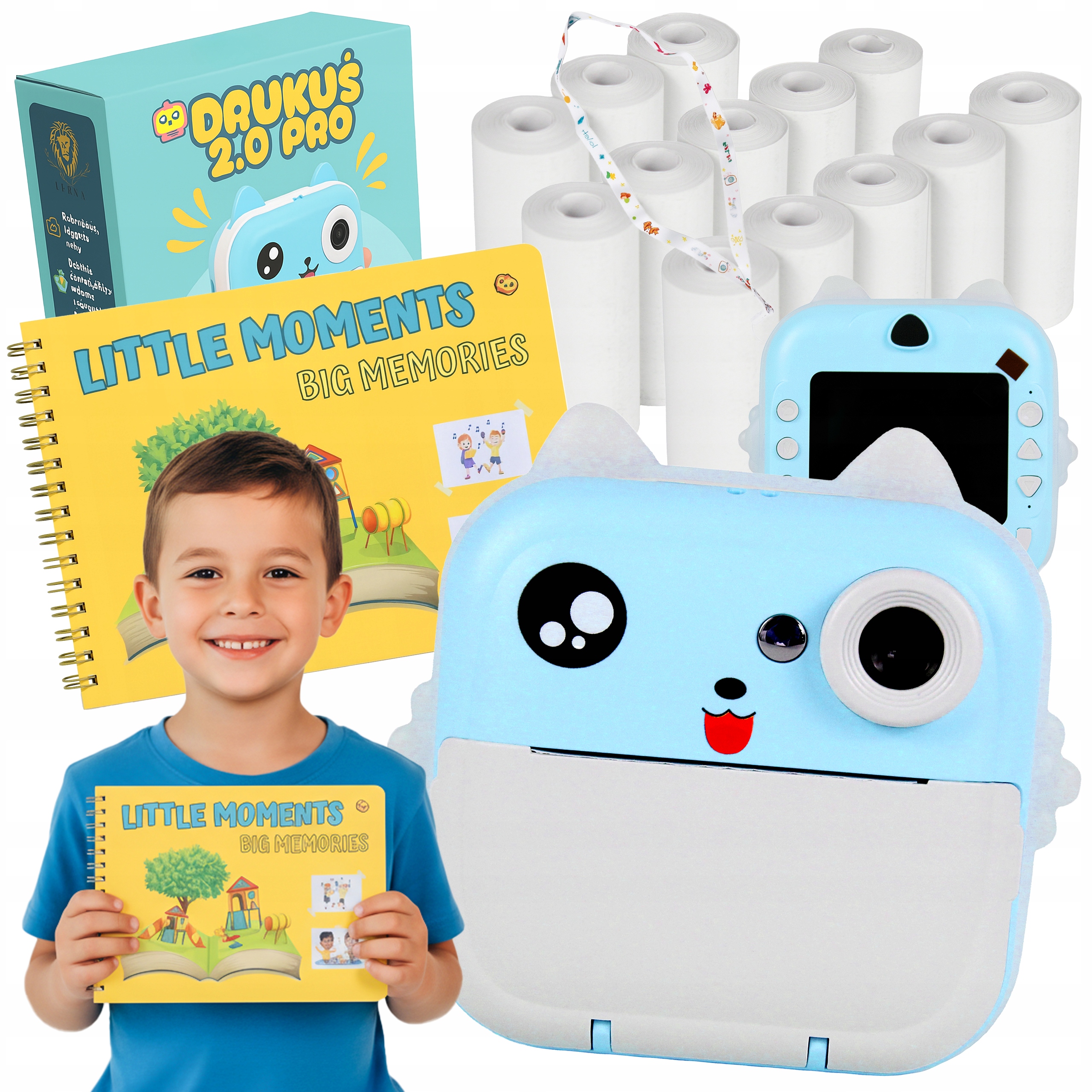 Drukuś drukarka natychmiastowa aparat Album do zdjęć 13 rolek papieru