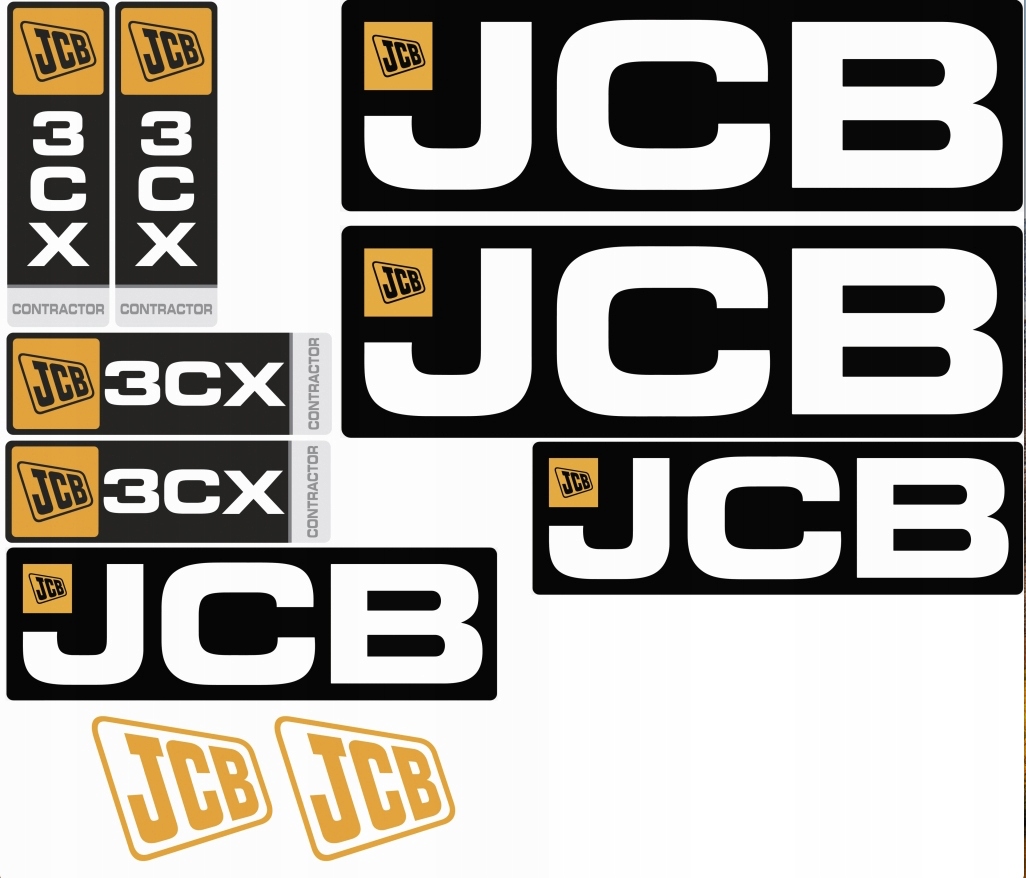 nálepka, logo na masku Jcb 3CX Contractor
