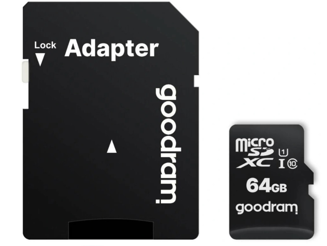 KARTA PAMIĘCI 64GB MICRO SD GOODRAM CLASS 10 U1 UHS-I + ADAPTER SD Kod producenta M1AA-0640R11