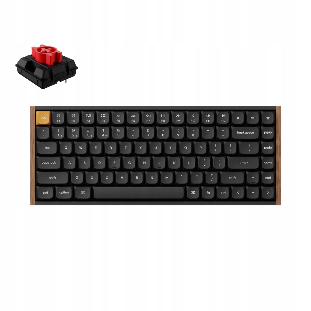 Keychron K3 Max Bezprzewodowa Klawiatura Mechaniczna Drewniana Ramka