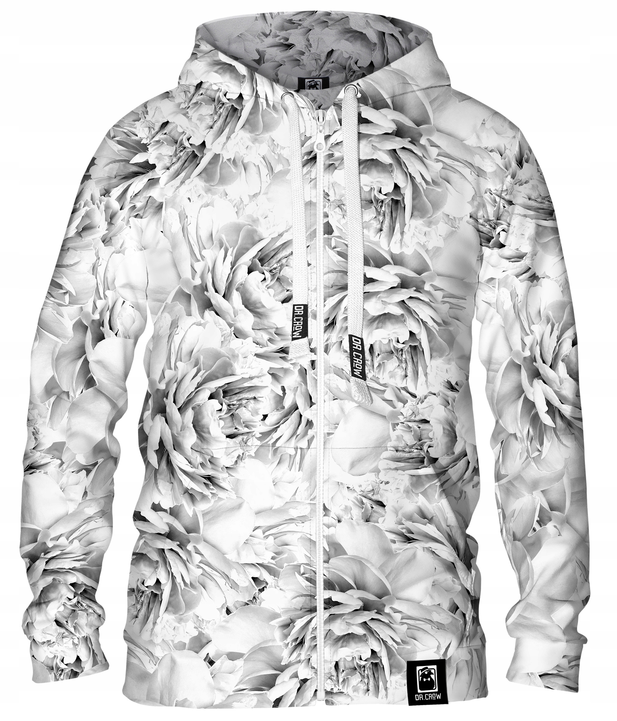 

Damska Bluza Zamek Fullprint Peonies White Xs