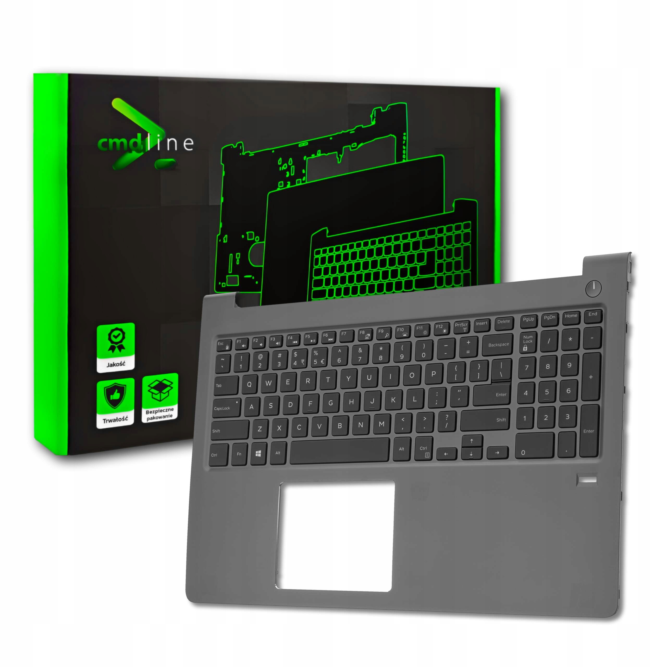 Obudowa Palmrest Klawiatura Do Dell Vostro 15 5568 Led