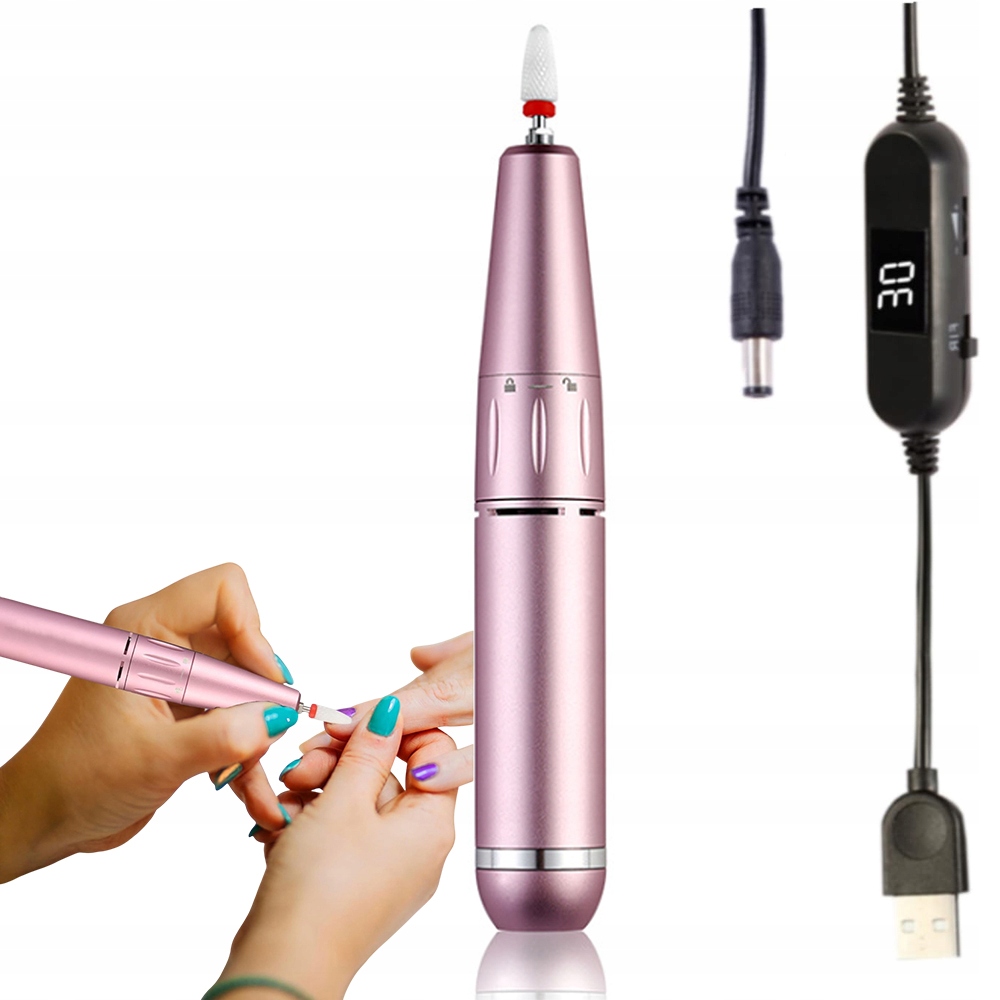 Mini Bruska Na Nehty Manikúra Pedikúra Elektrická Kompaktní