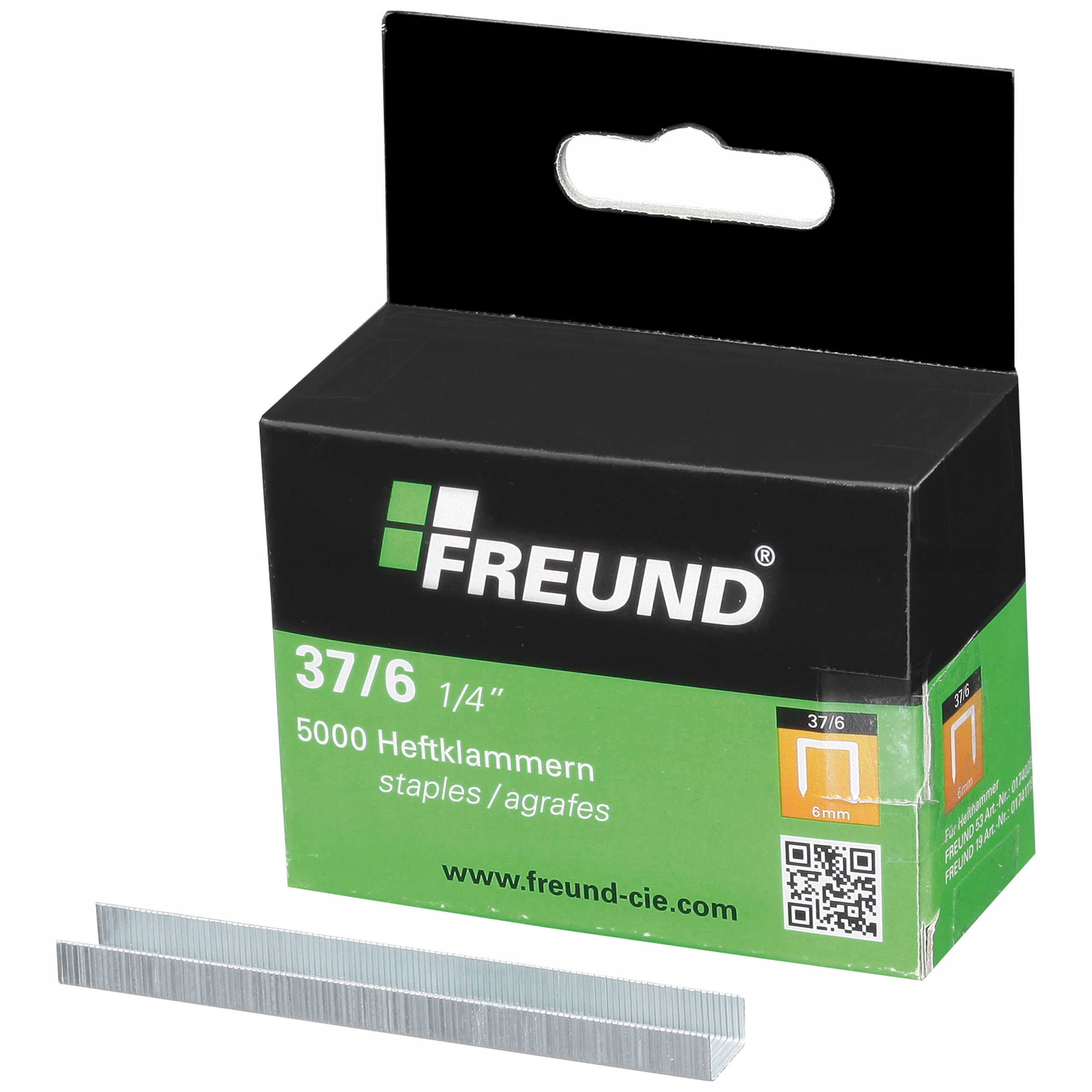

Zszywki 37/6 1/4'' 5000 sztuk Freund