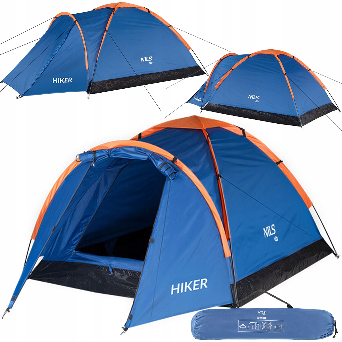 Namiot Kempingowy Turystyczny Wodoodporny Filtr UV + Pokrowiec Lekki