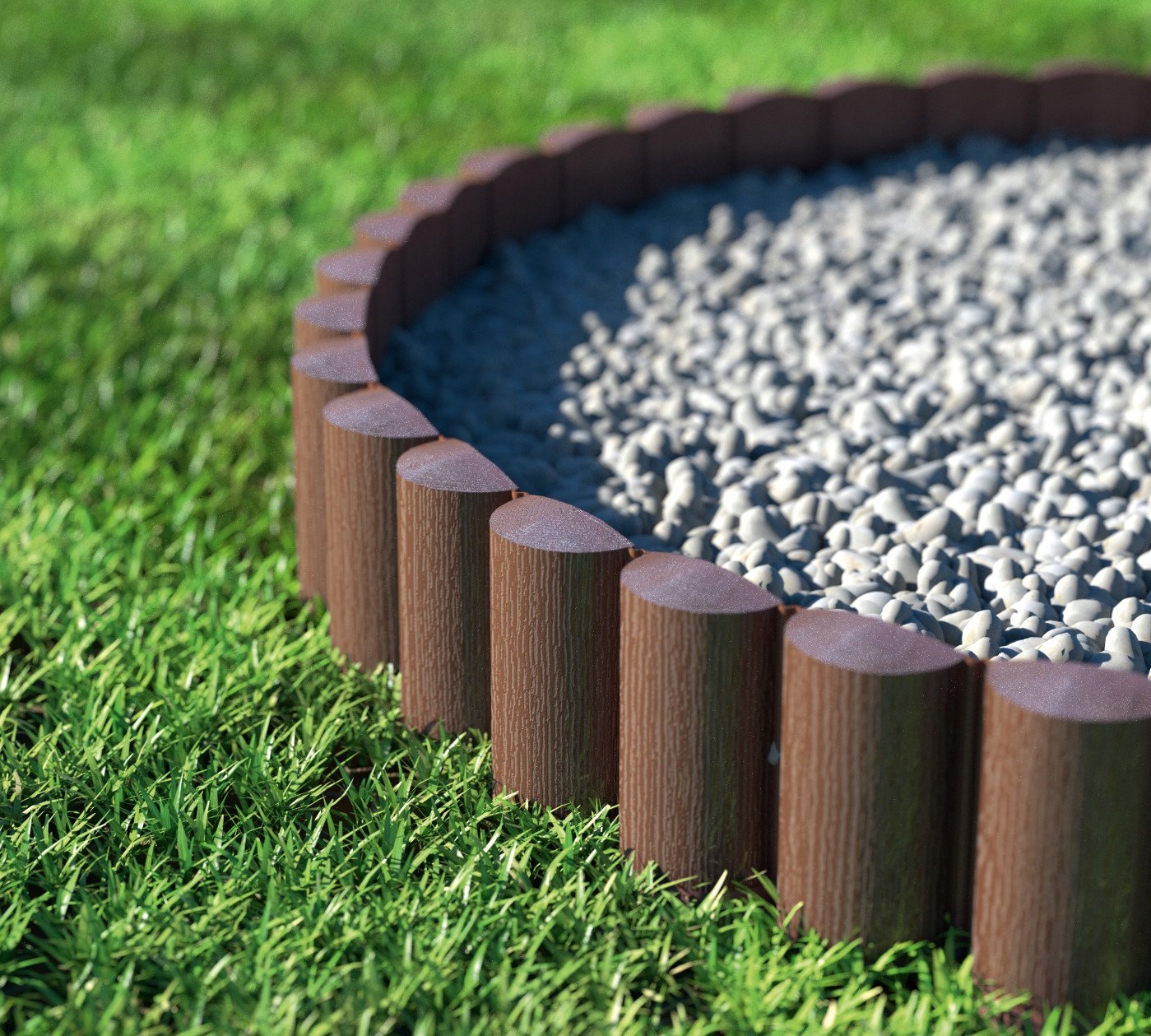 CELLFAST PALISADA OGRODOWA ECO BRĄZ 8,5cm x 2,4m Długość 240 cm