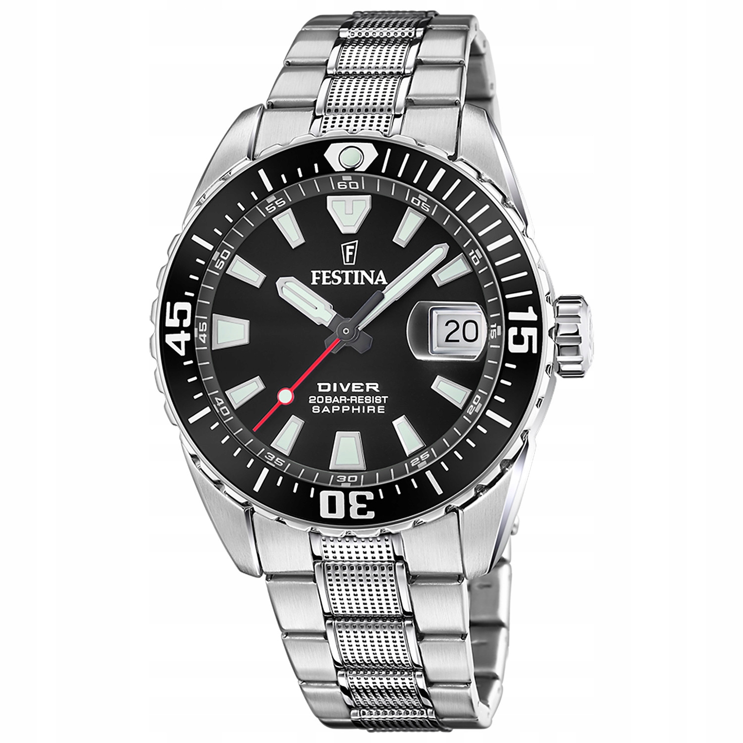 Pánské Hodinky Festina F20669-3 stříbrný náramek