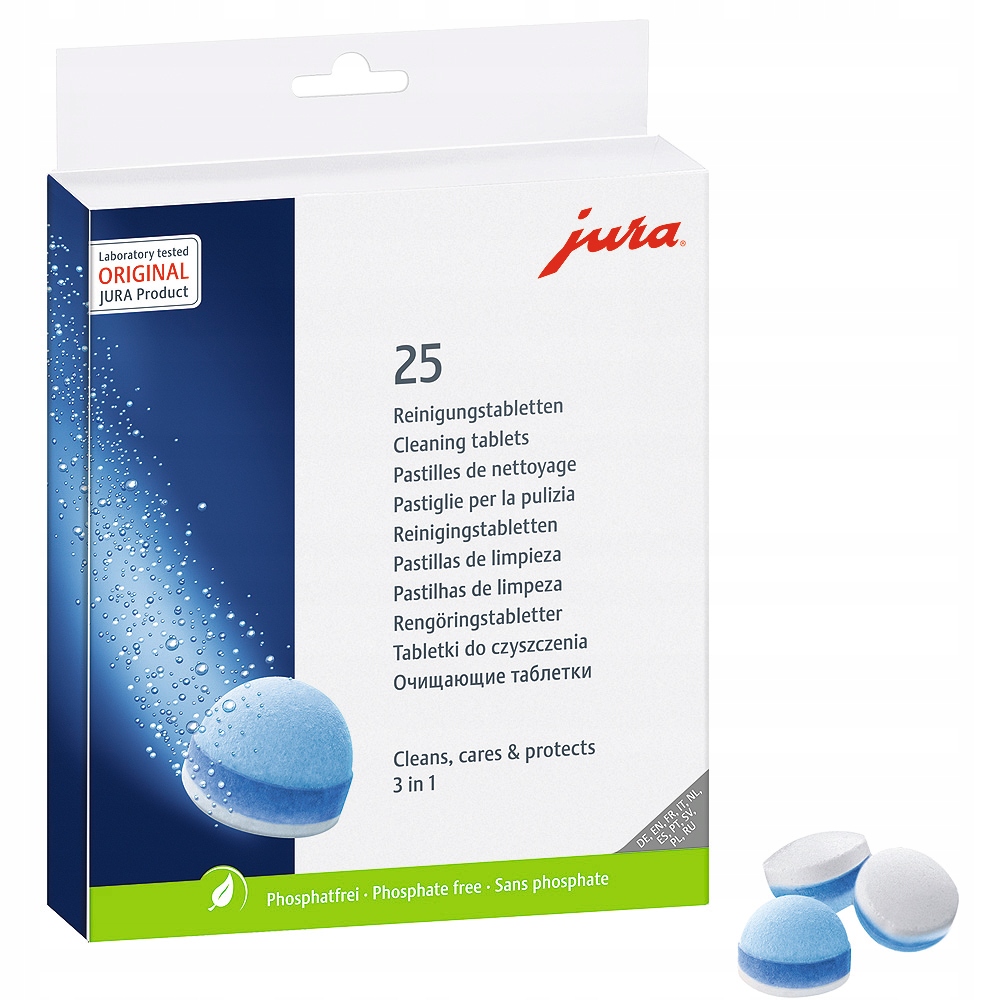 

Tabletki Czyszczące ekspres Jura 3w1 25szt 62535