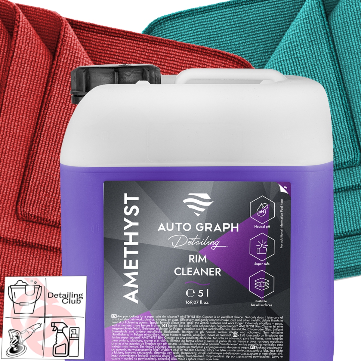 Auto Graph Amethyst Rim Cleaner Deironizer na disky lakov automobilov 5L