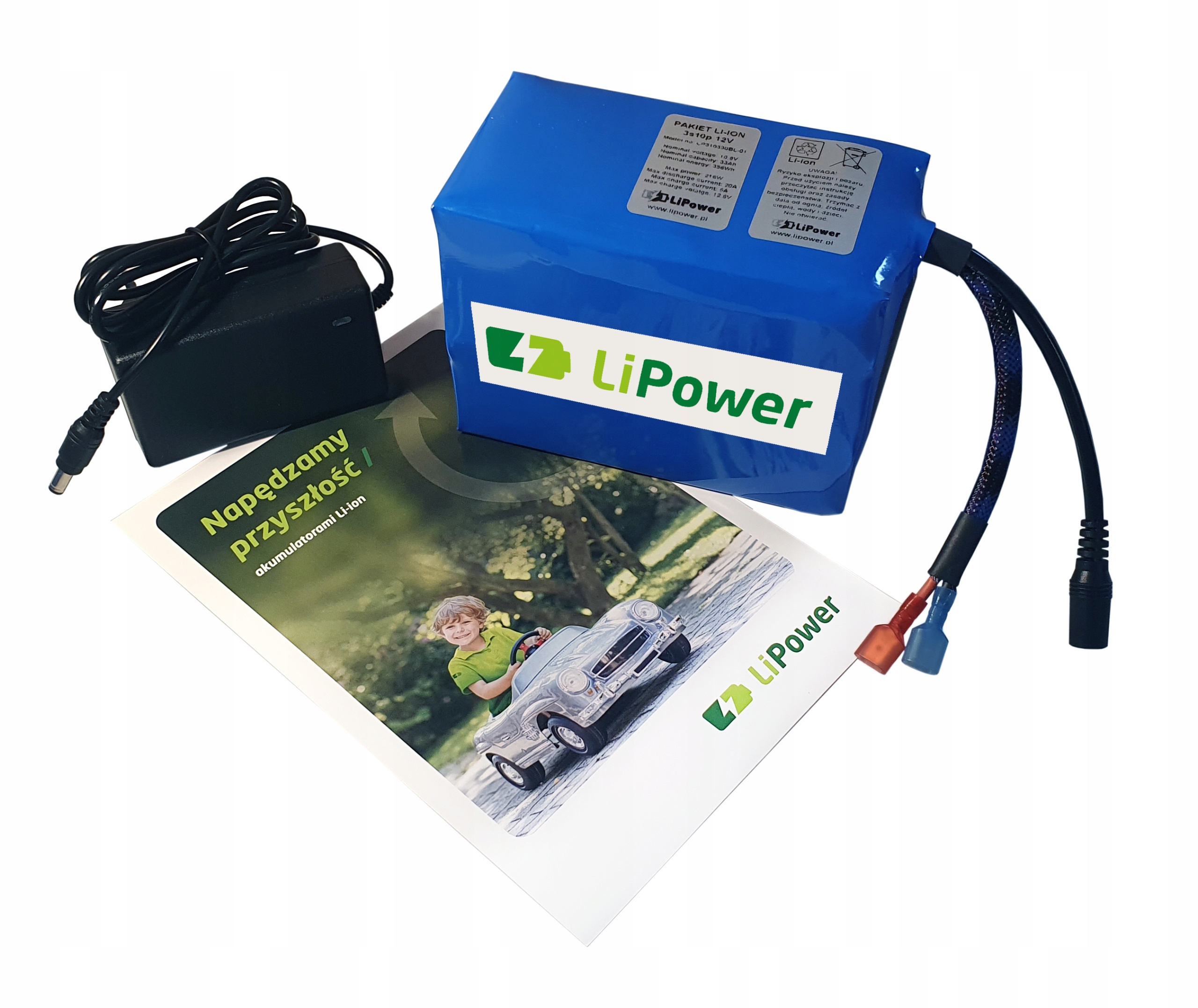 

Akumulator Li-Ion LiPower 33Ah 12V ładowarka 5A
