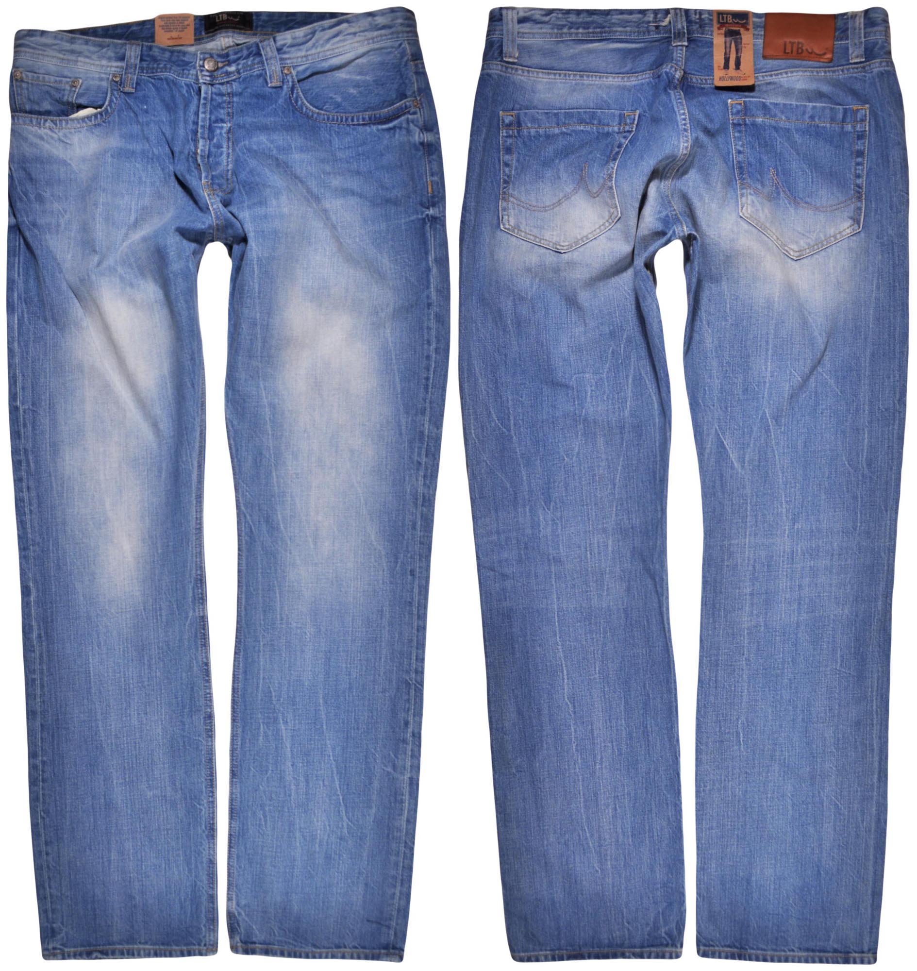 Ltb kalhoty Low blue Straight jeans Hollywood W38 L34