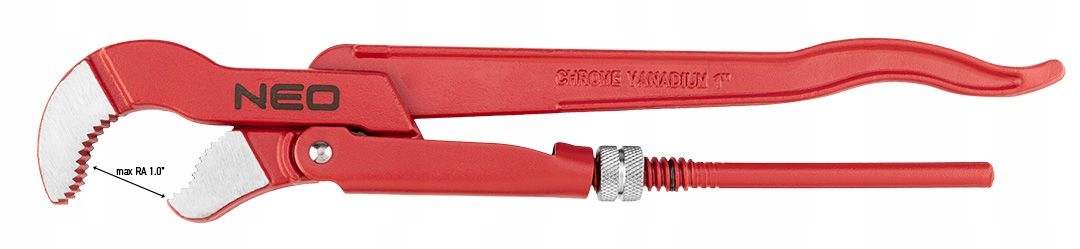 NEO TOOLS KLUCZ NASTAWNY SZWEDZKI STALOWY DO RUR TYP S'' 1,0'' 330MM 02-420 Długość (cm) 330 cm