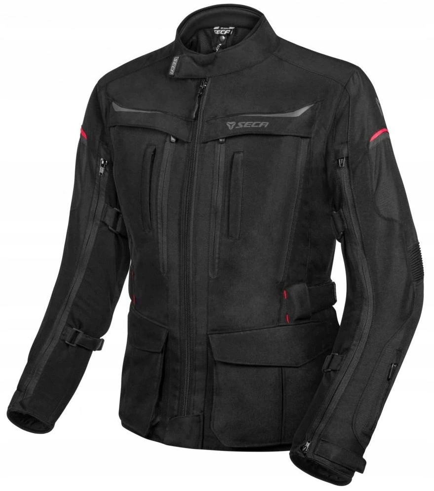 Seca Discovery Lady Čierna Textilná Motocyklová Bunda Dámska Black