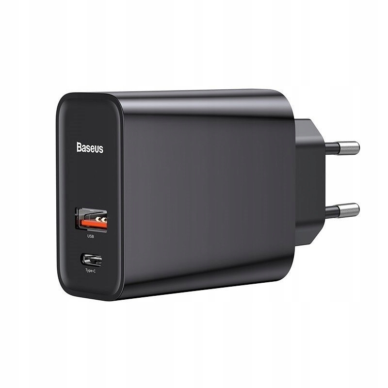 

Szybka ładowarka sieciowa Baseus Pd + Qc 3.0 30W (