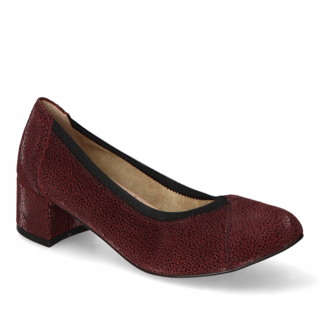 Boty Veronna 1547 Bordová kostka 39