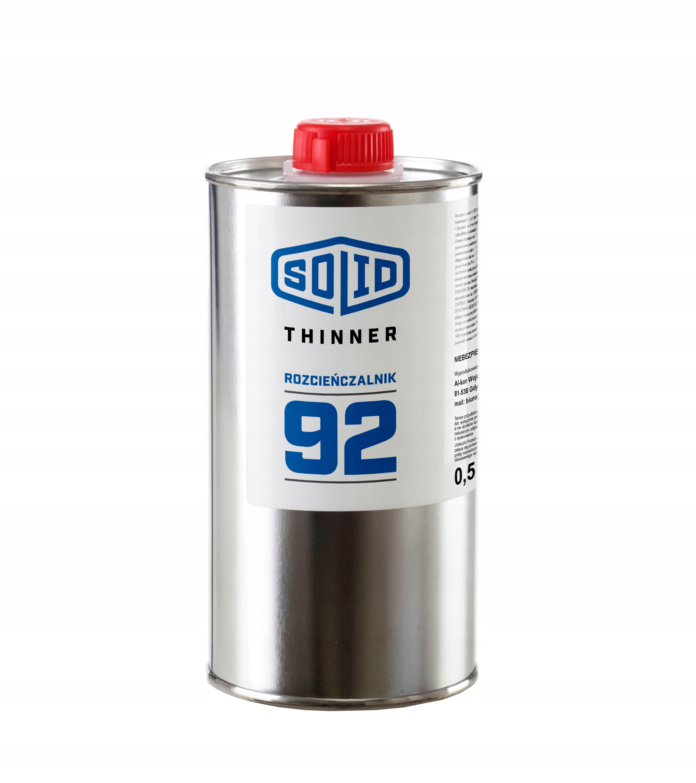 Rozcieńczalnik Solid Thinner 92 0,5 L EAN (GTIN) 6097127341356