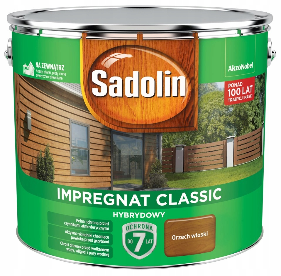 SADOLIN CLASSIC IMPREGNAT 9L ORZECH WŁOSKI