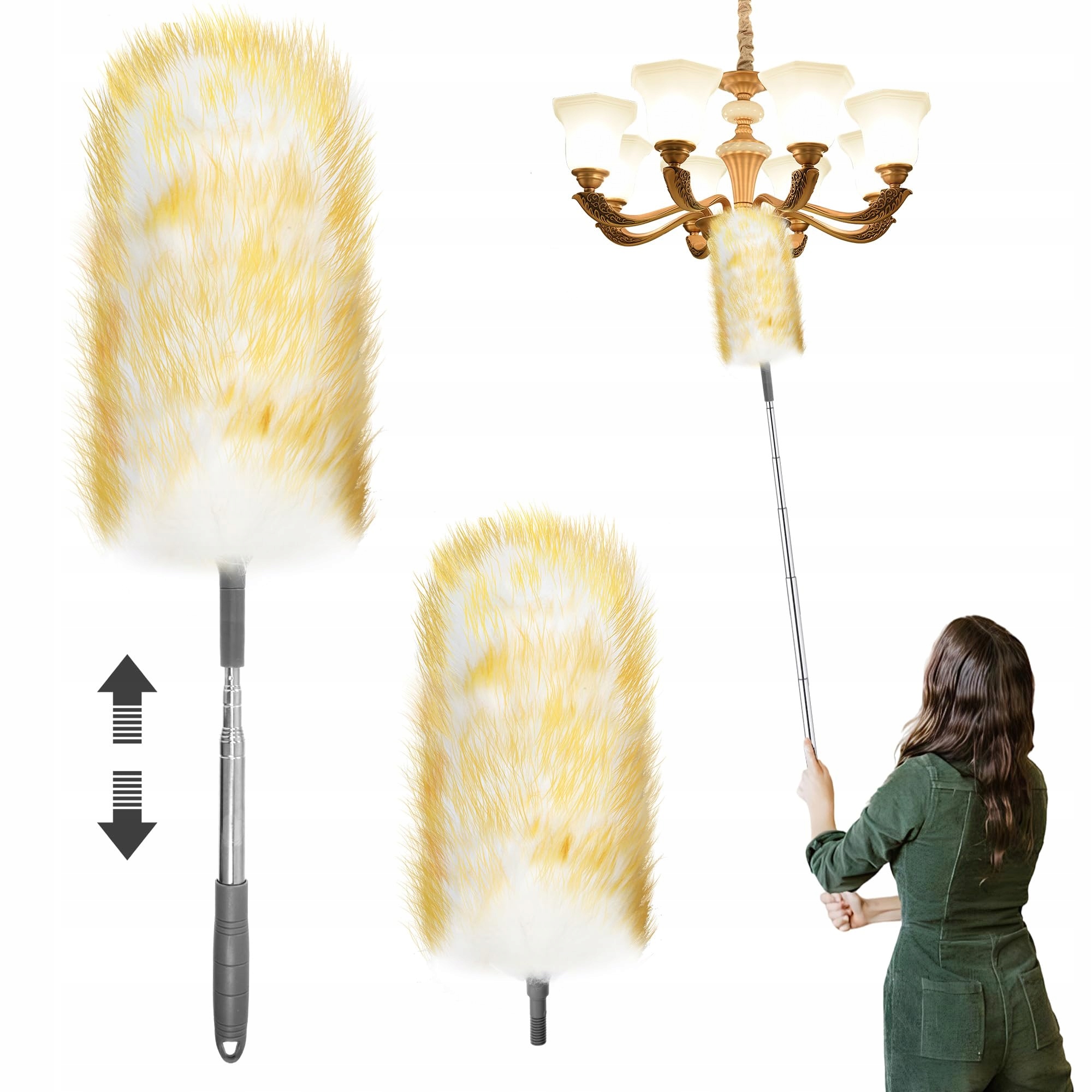 Levně Lammwolle Teleskopická metla 130 cm pro stropy a jemné povrchy