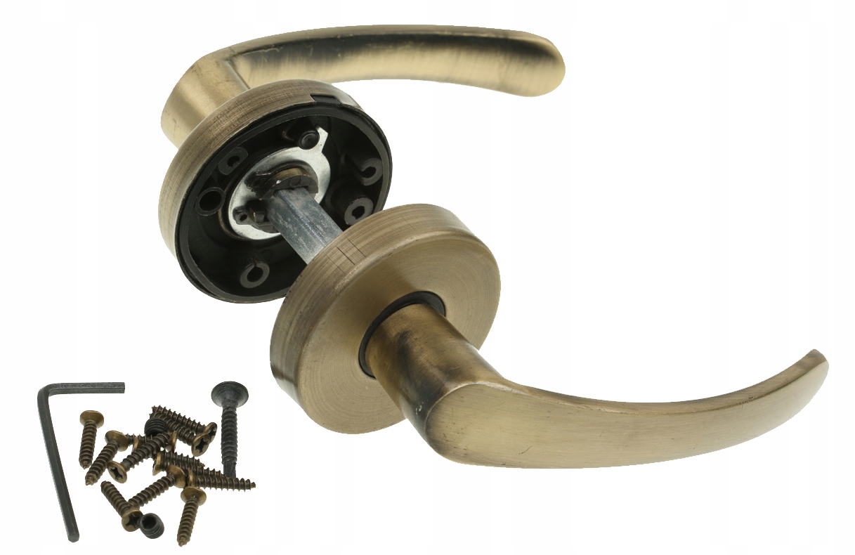 KLAMKA DRZWIOWA POKOJOWA DZIELONY SZYLD ALFA