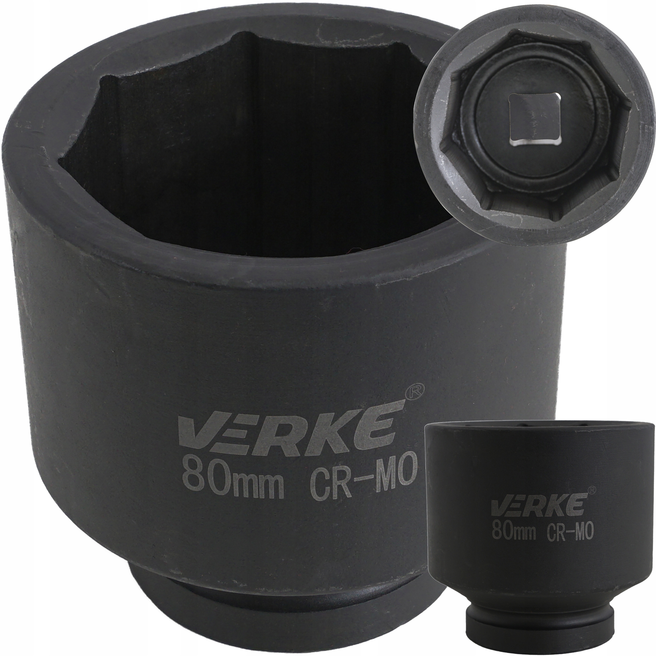 Nasadka Udarowa Ośmiokątna Klucz 8-KĄT 80 MM Calowa Na 1 Cal Mocna Solidna!