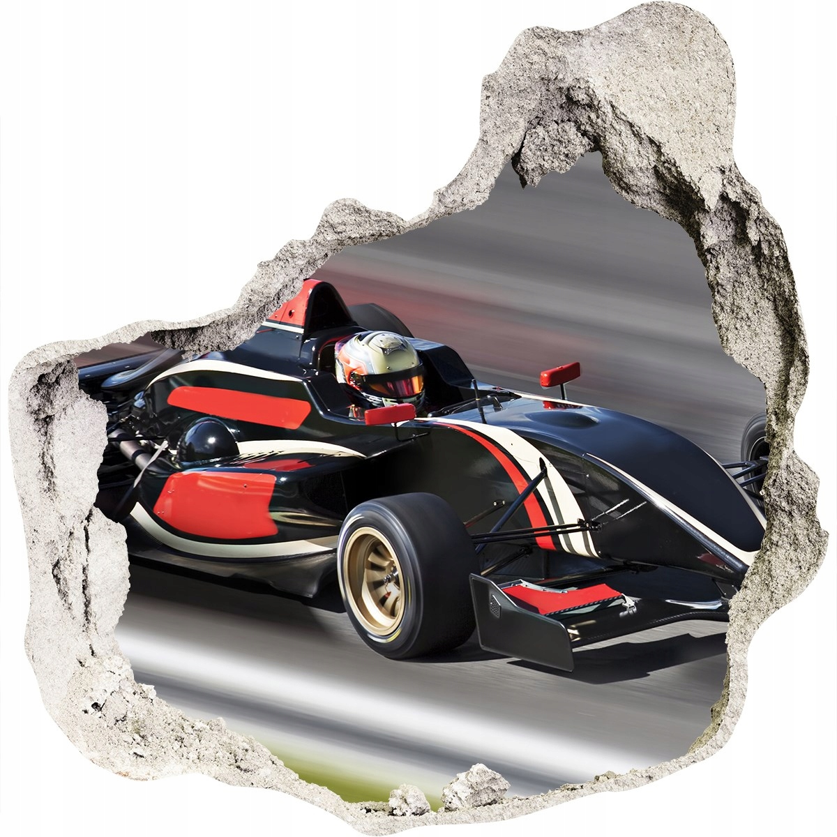

Foto zdjęcie dziura na ścianę Naklejka Formuła 1