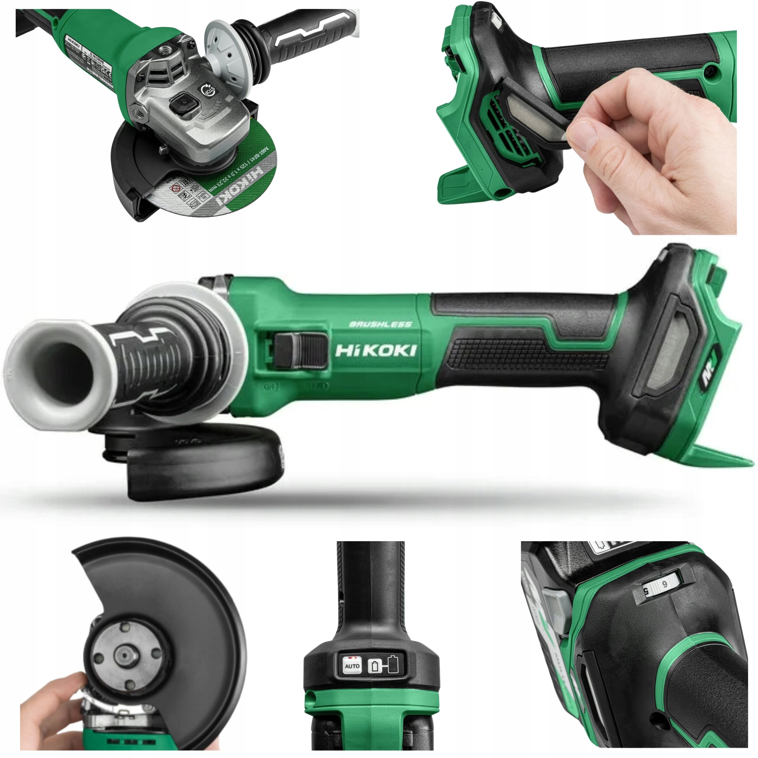 Szlifierka kątowa akumulatorowa Hikoki G3613DVE W4Z 36V 125MM