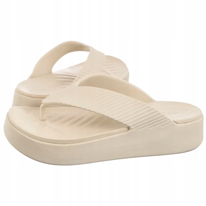 Dámské žabky na platformě Crocs Getaway Groove 210700 Béžové