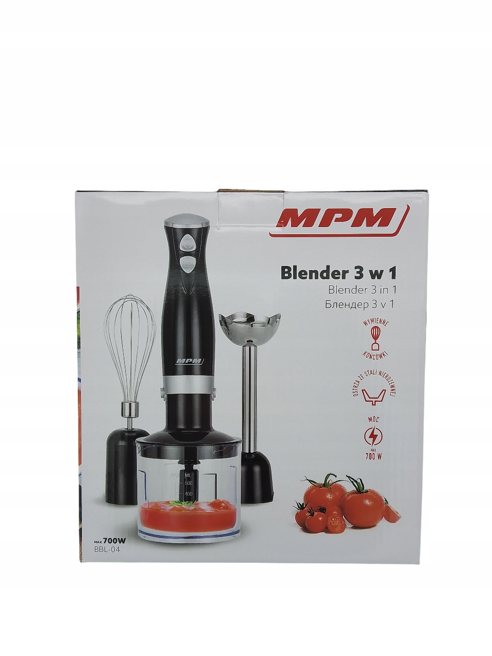 Mpm BBL-04 Blender 3w1 500-700W czarny