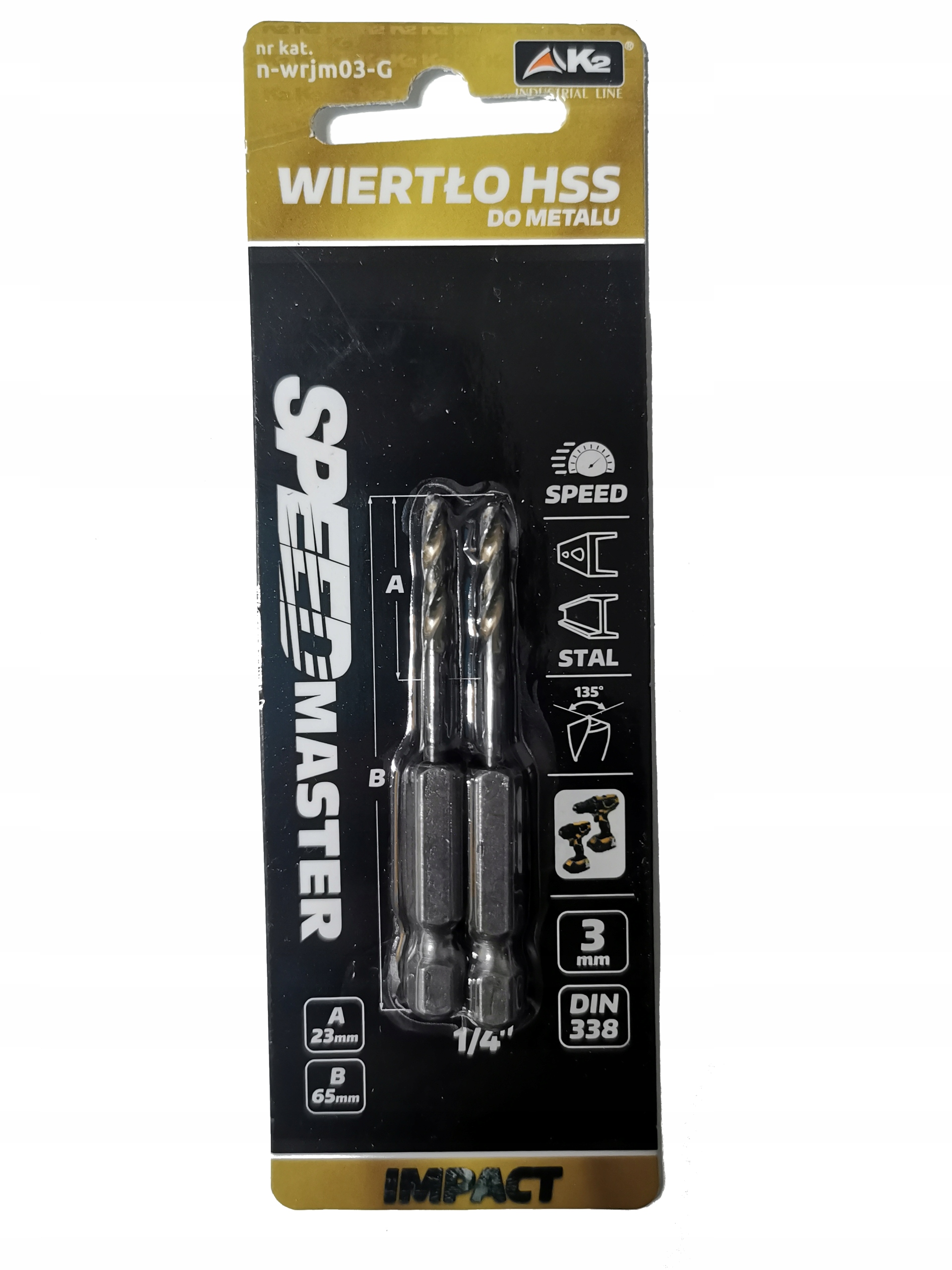 

Wiertła do metalu Hss Speedmaster 3,0mm 1/4"