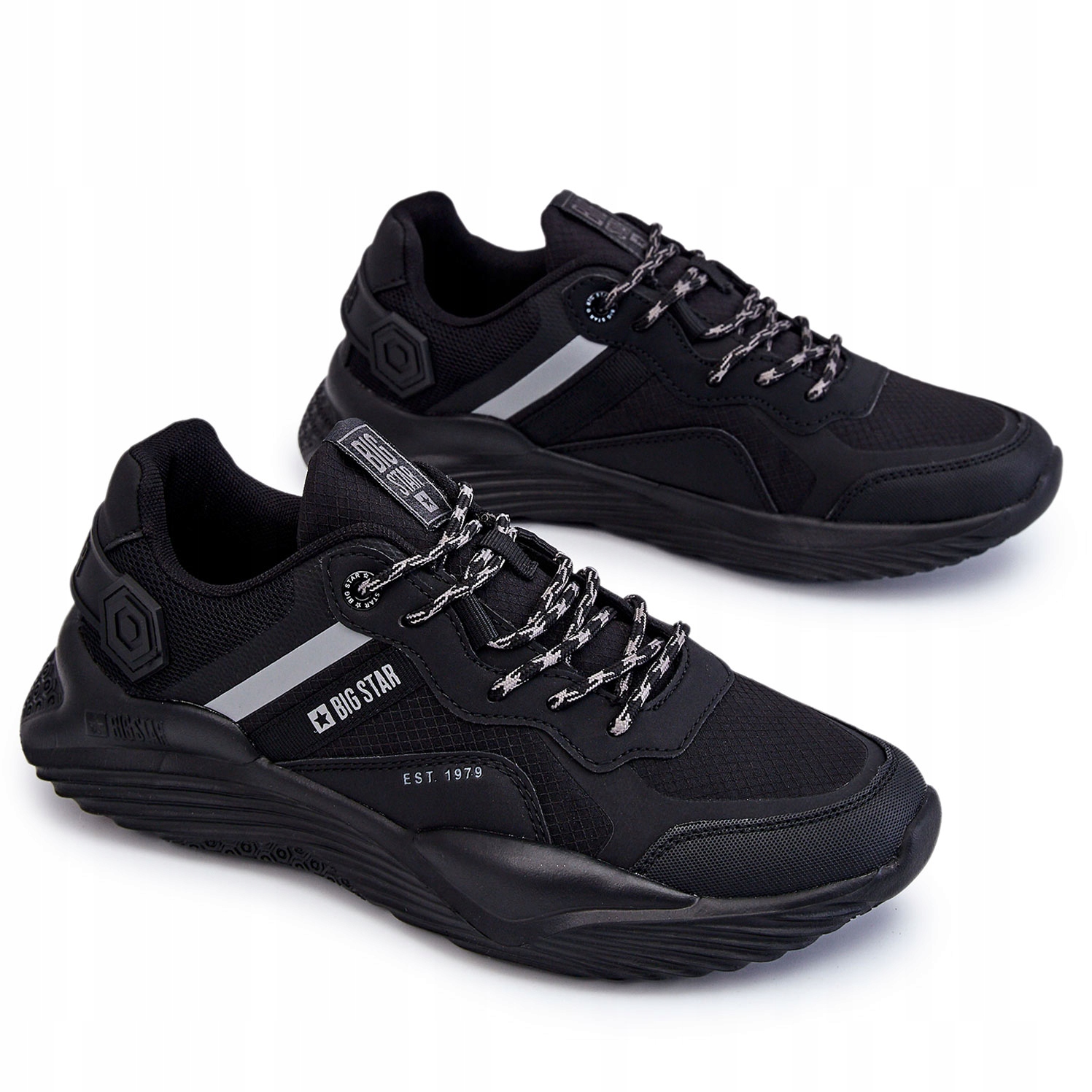 Męskie Sneakersy Memory Big Star LL174150 Czarn 43