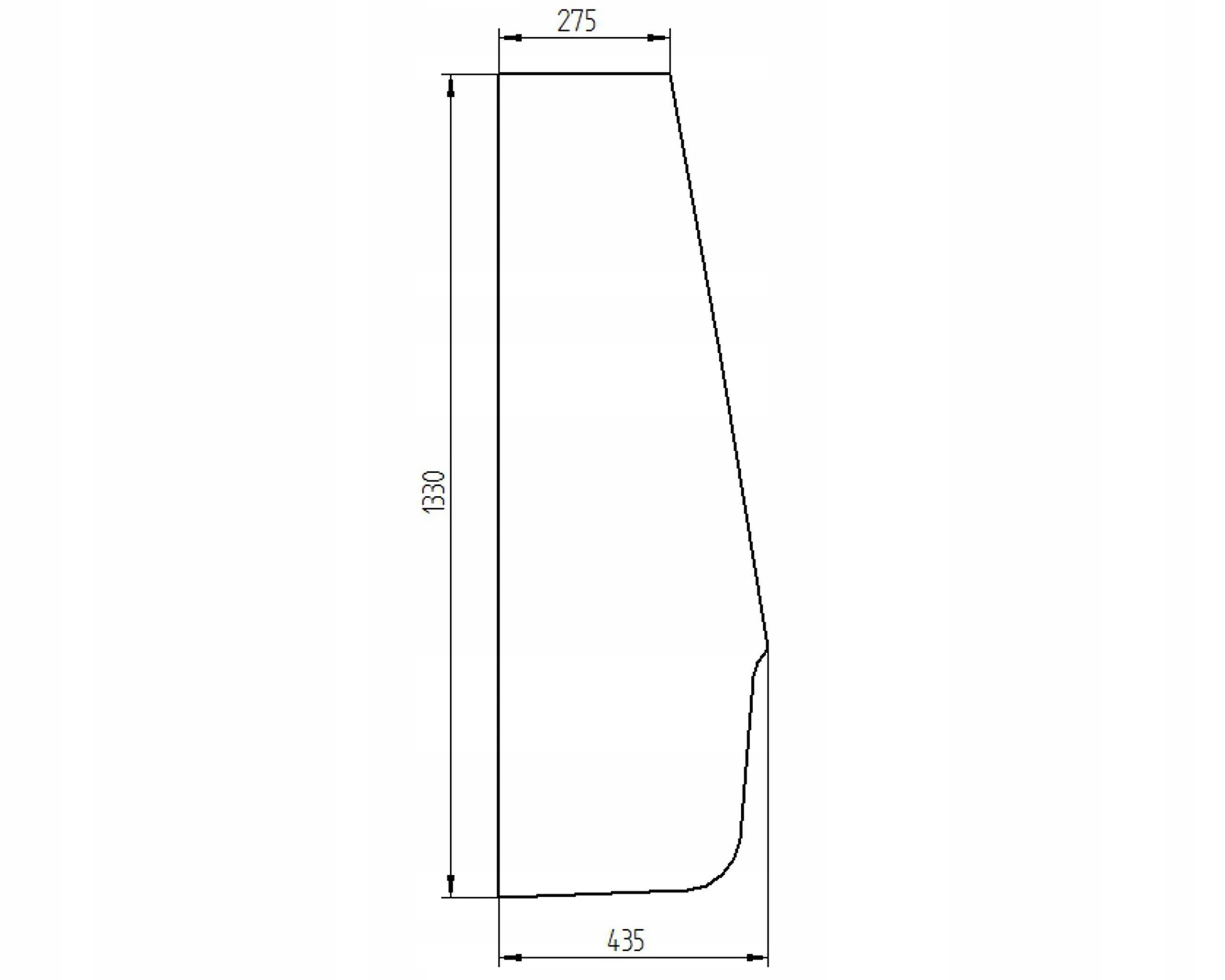 sklo nabíječka Volvo přední 15053831 15053915