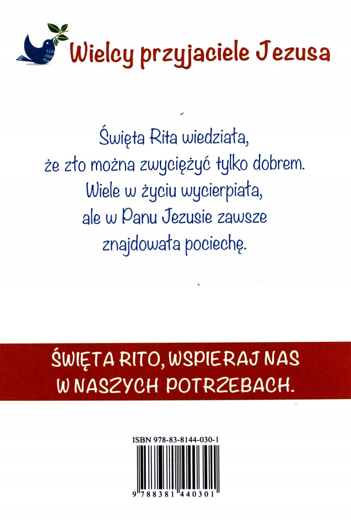 WIELCY PRZYJACIELE JEZUSA. HISTORIA ŚW. RITY Z CASCII - Francesca Fabris KS Stan opakowania oryginalne