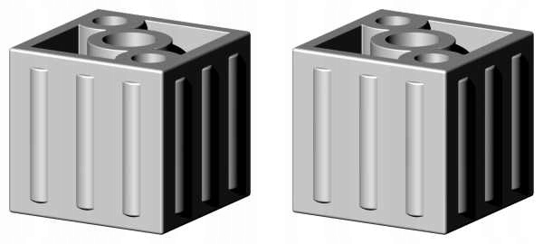 Łącznik plastikowy profil aluminiowy 40x40x2