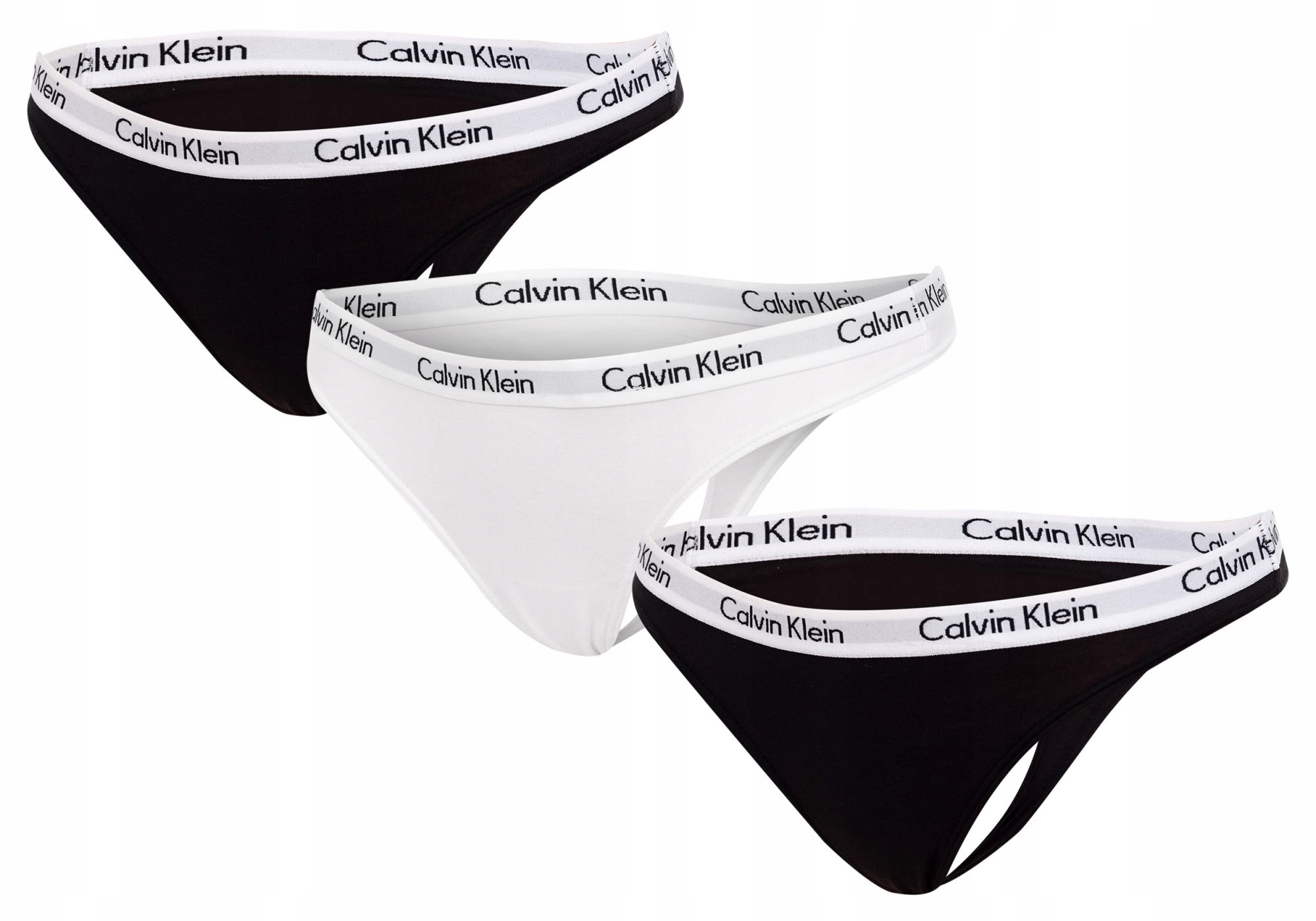 

Calvin Klein Majtki Stringi 3P Black/white r. M