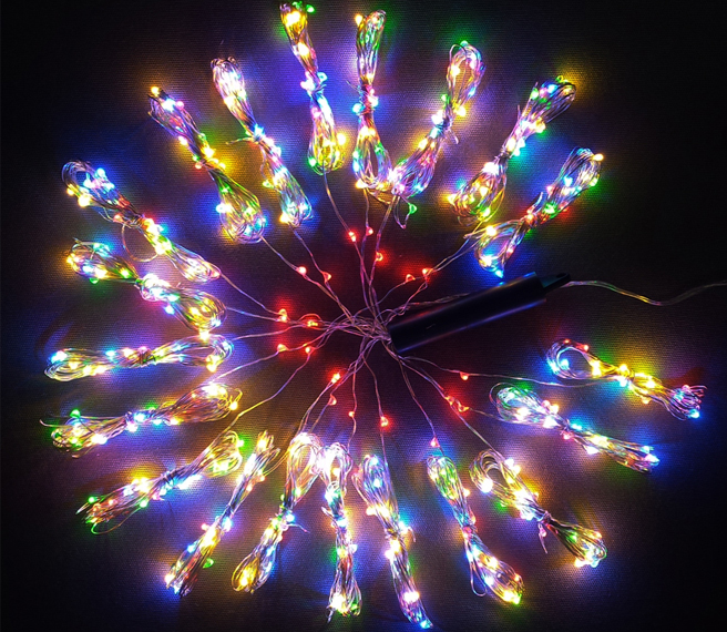 

Lampki Choinkowe 500 Led Druciki Wachlarz 20x2,5M
