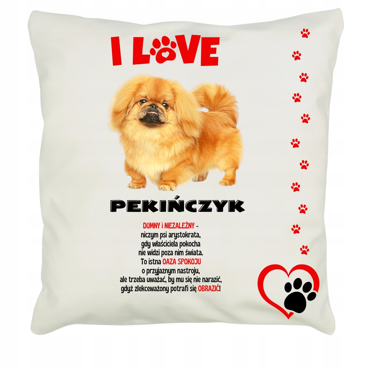 

Poduszka Minky Rasy Psów Pekińczyk 2199