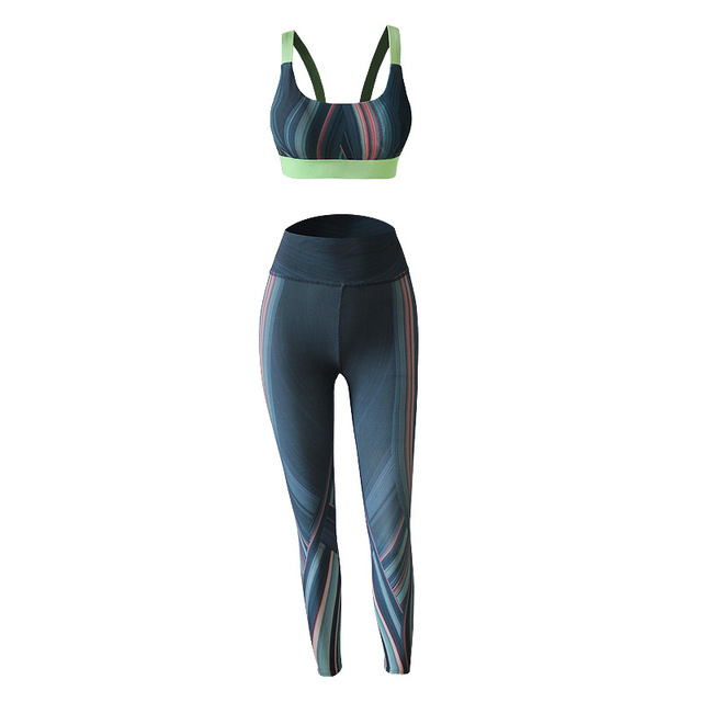 Sportowy Komplet Top Legginsy Siłownia L ST01